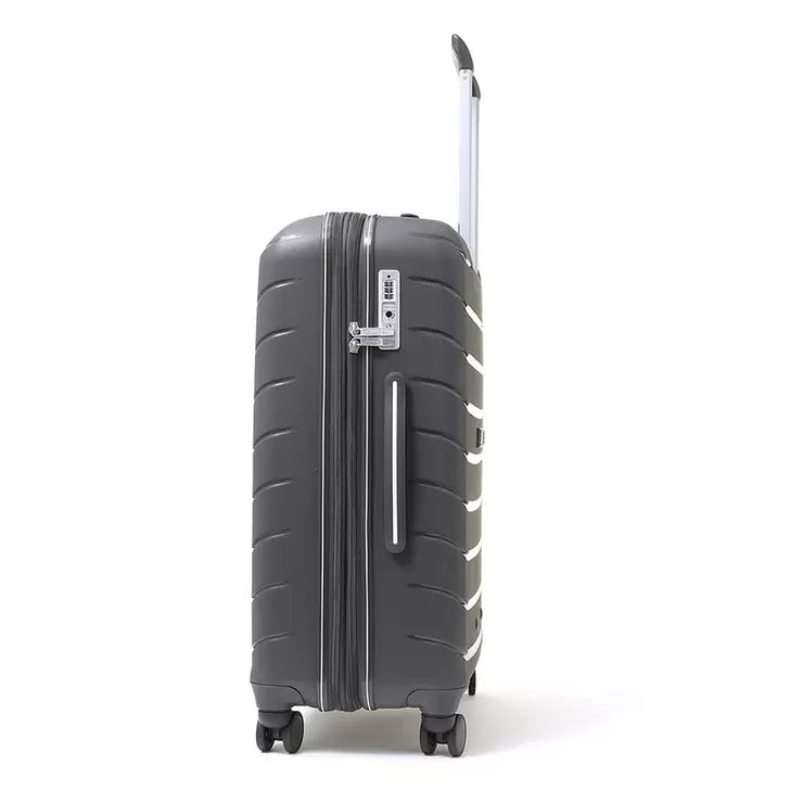 Rock Prime 3 Piece Hardside Luggage Set in Charcoal