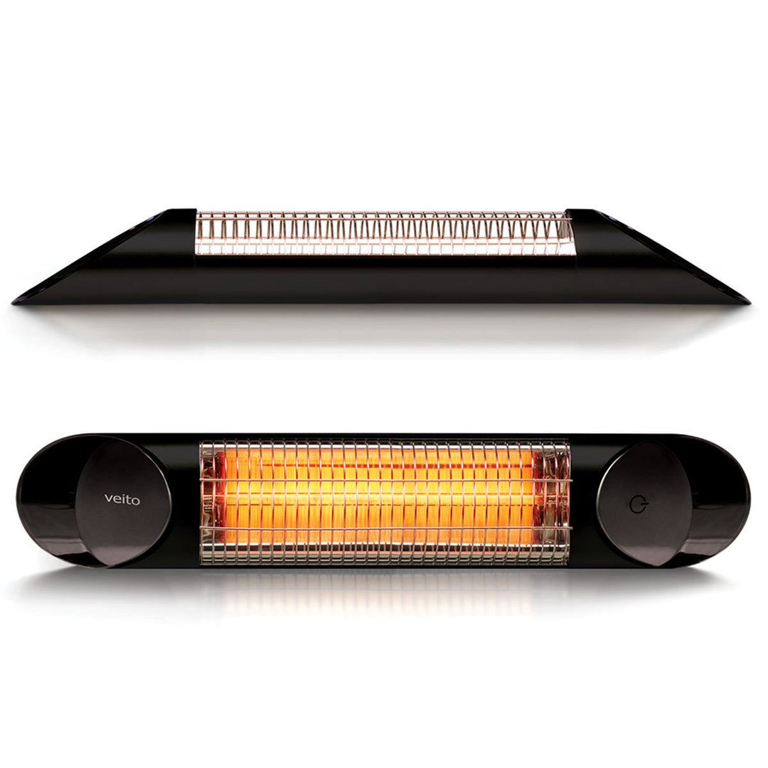 Veito Blade Mini Indoor And Outdoor Carbon Infrared Heater - Black Patio Heaters