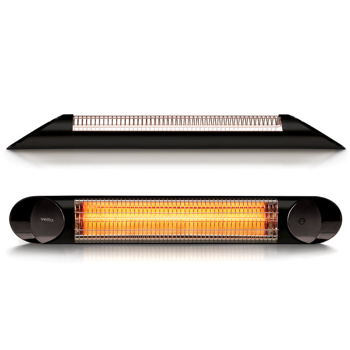 Veito Blade S2500 Indoor And Outdoor Carbon Infrared Heater - Black