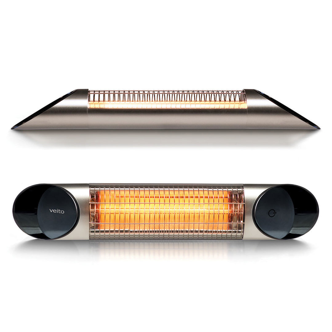 Veito Blade Mini Indoor And Outdoor Carbon Infrared Heater -  Silver