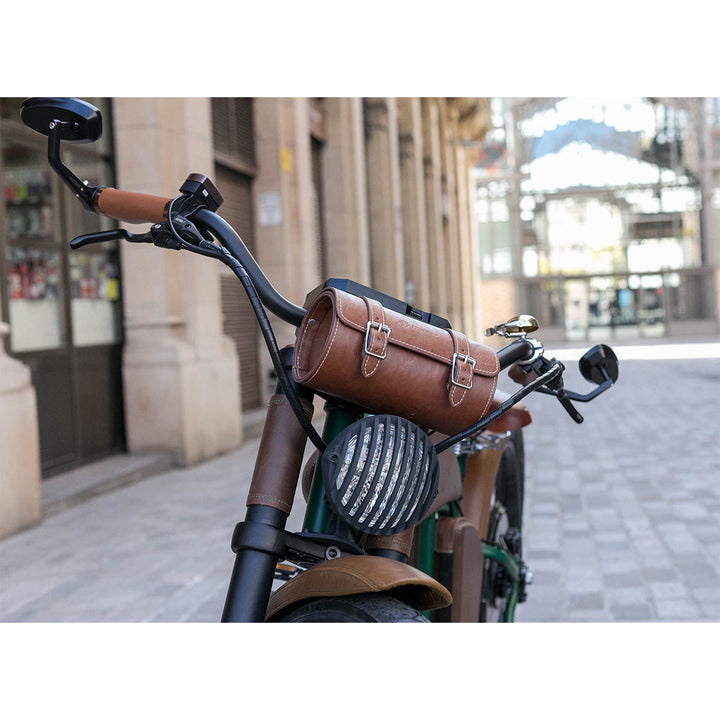 Rayvolt cruzer v3 e-bike lights rear view mirrors leather bag set assistance