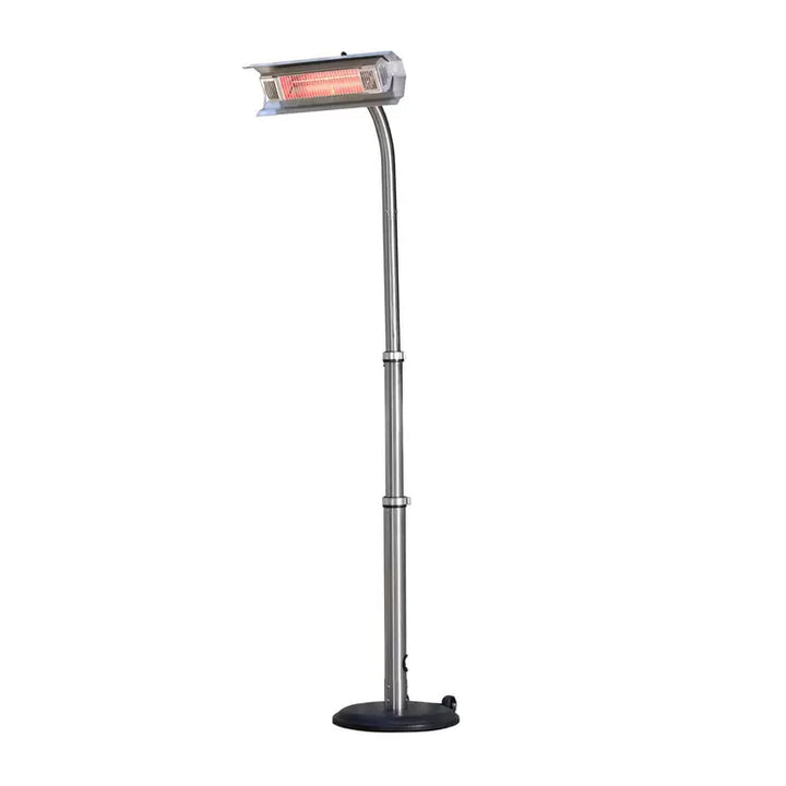FireSense Stainless Steel 2.3m (93") Telescoping Offset Pole Mounted Infrared Patio Heater