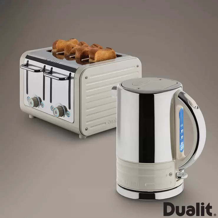 Dualit Architect Kettle and Toaster Set in Oyster White