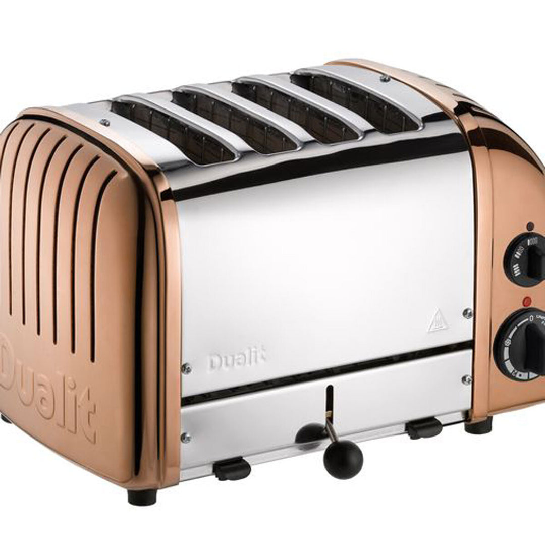 Dualit 4 Slot Classic Toaster With Sandwich Cage in Copper Spray Finish, 40597
