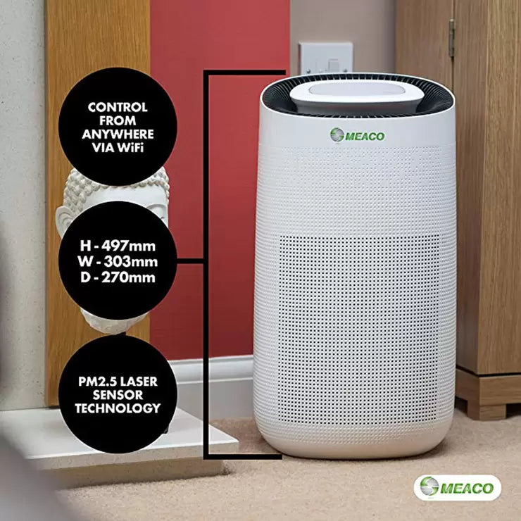 Meaco WiFi Enabled Air Purifier, for rooms 76m²