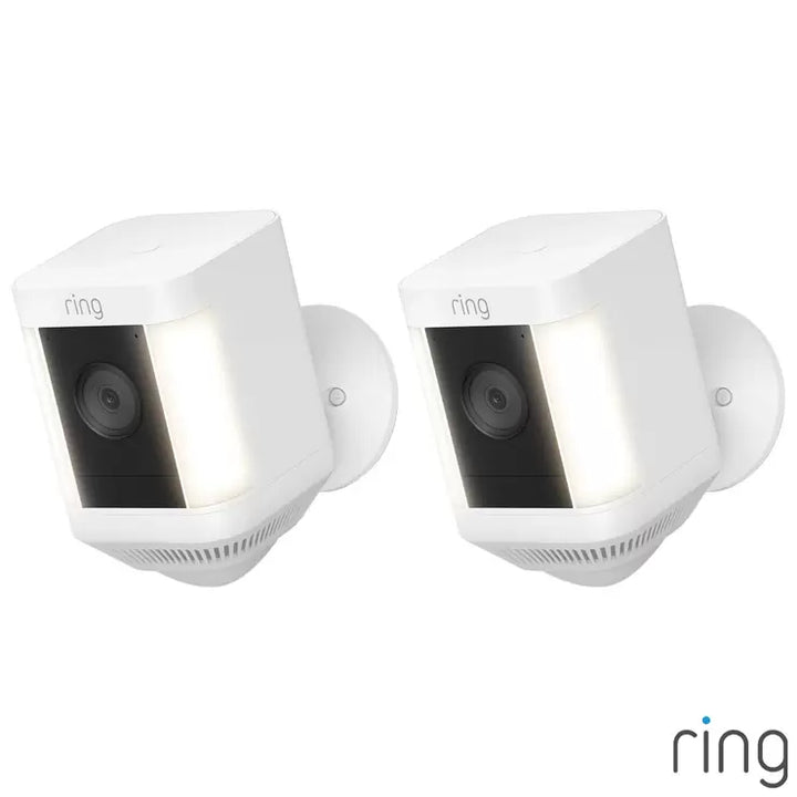 Ring Battery Spotlight Cam Plus in White - 2 Pack