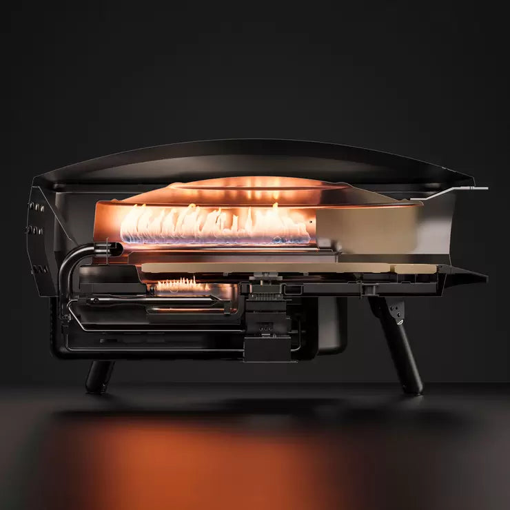 Witt Etna Rotante Gas Powered 16" Pizza Oven 5 Piece Bundle in Orange