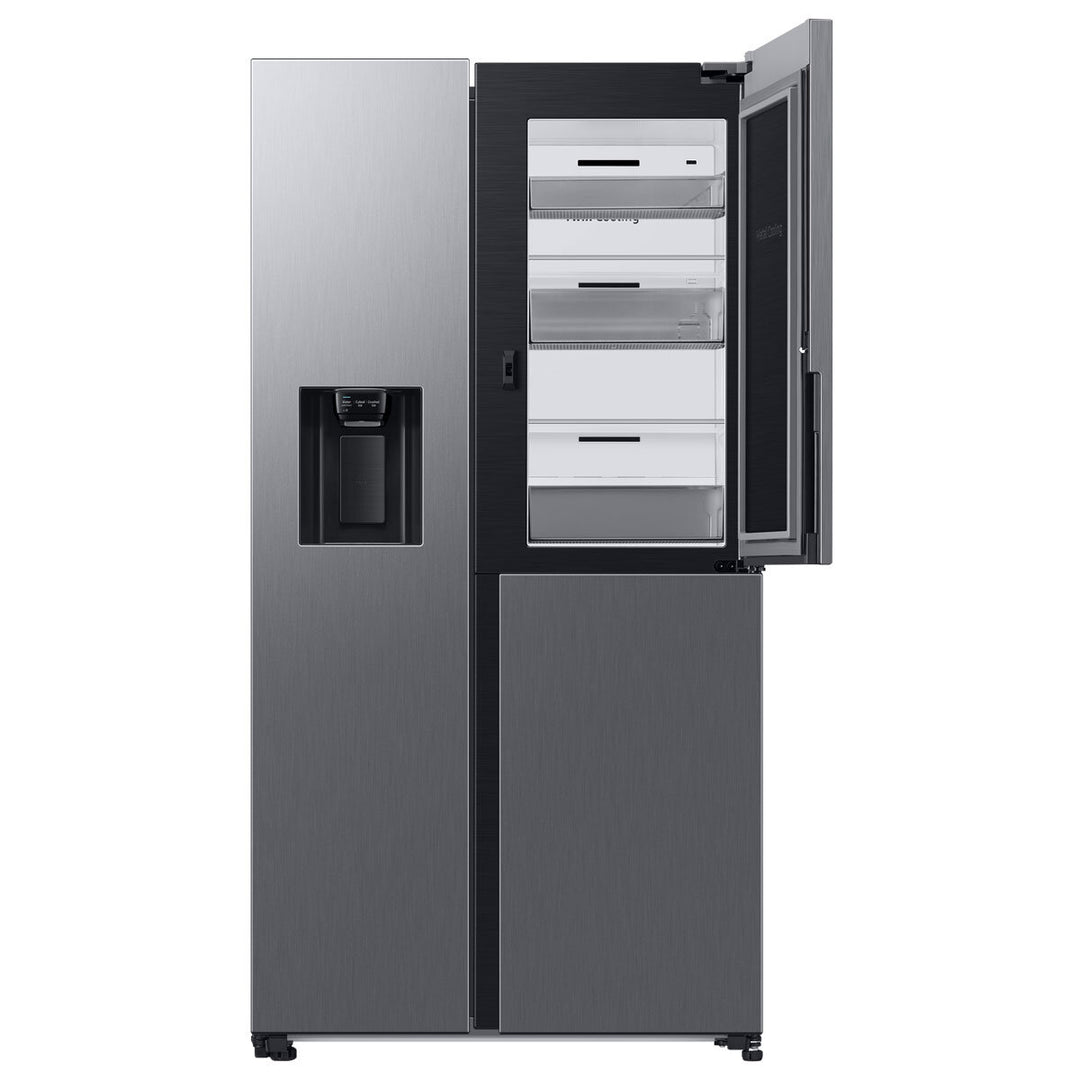 Samsung Series 9 RH68B8830S9/EU Side by Side Fridge Freezer with Food Showcase™ and SpaceMax™, F Rated in Silver