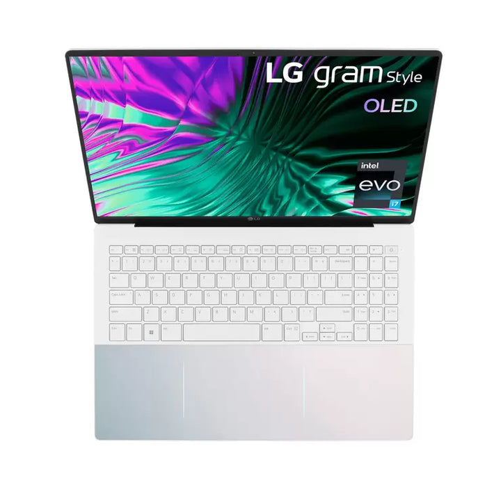 Ultra-Lightweight LG Gram Laptop, 16 Inch OLED Screen, Intel Core i7, 16GB RAM, 1TB SSD, White, Dolby Atmos Sound, Long Battery Life