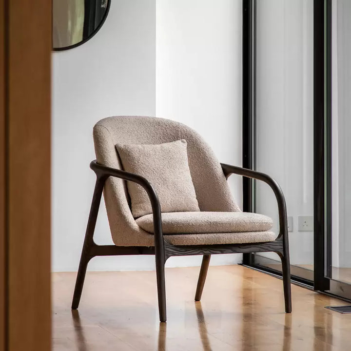 Gallery Allegra Taupe Fabric Armchair