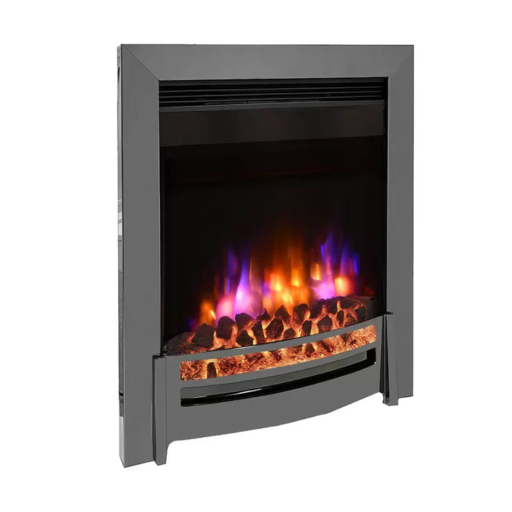 Flare Ember Inset Electric Fire in Chrome, 2kW