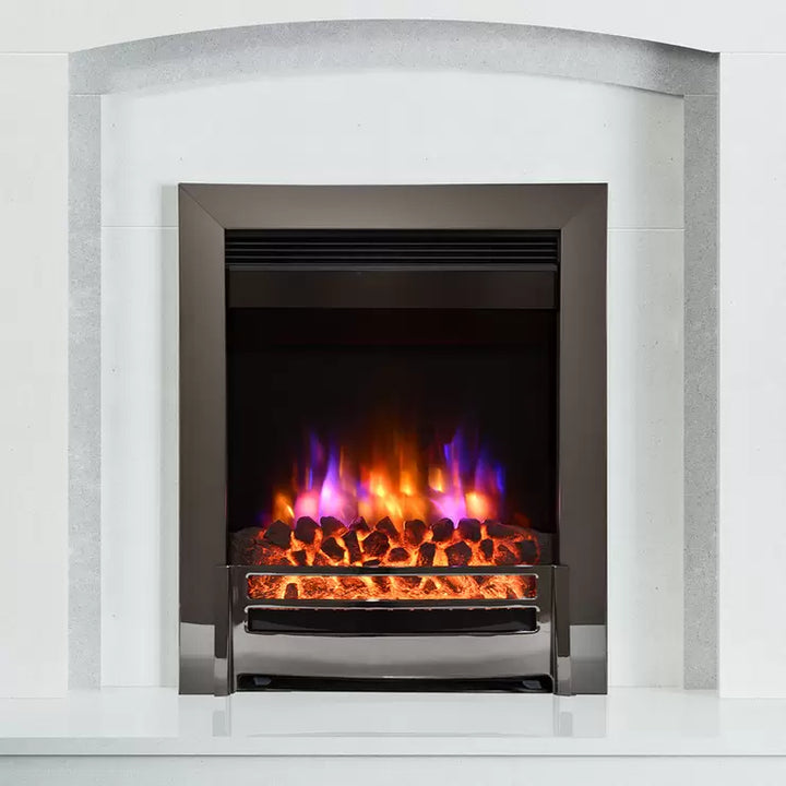 Flare Ember Inset Electric Fire in Chrome, 2kW