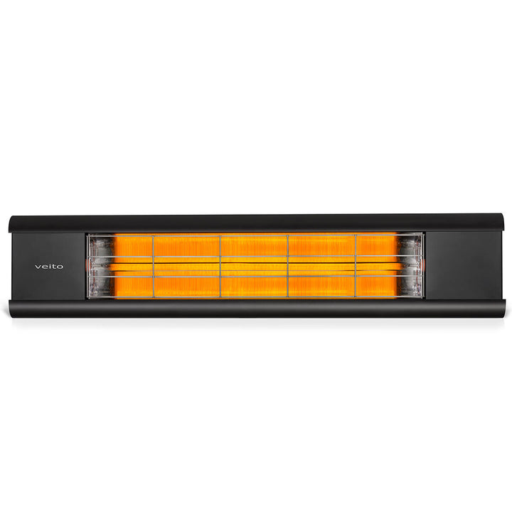Veito Aero 2500 Indoor And Outdoor Carbon Infrared Heater - Black