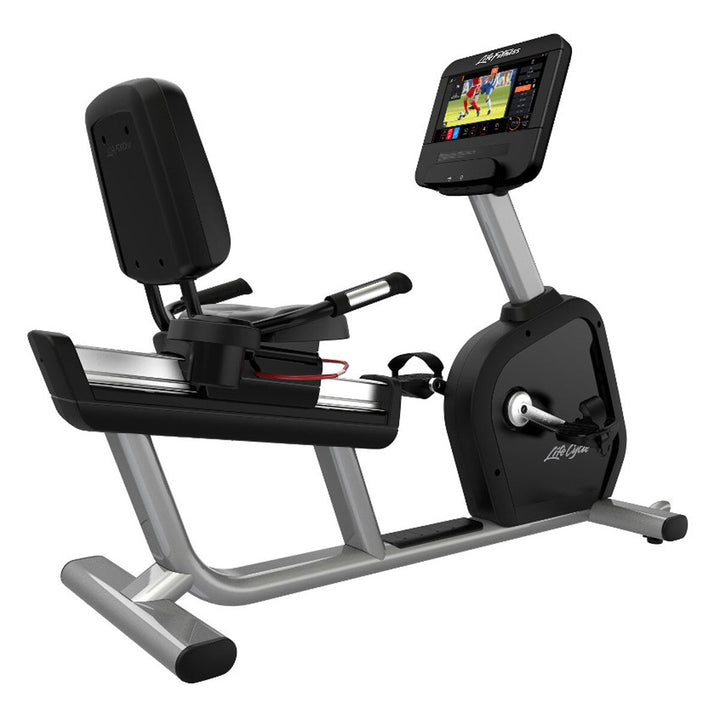 Installed Life Fitness Commercial Grade Intensity Recumbent Bike with