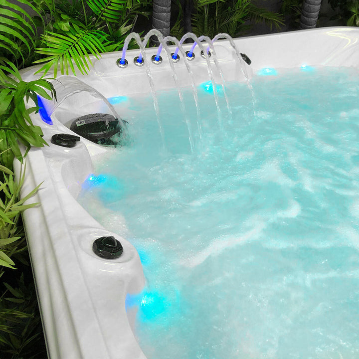Blue Whale Spa Fisher Cove 90-Jet 6 Person Hot Tub - Delivered and Installed