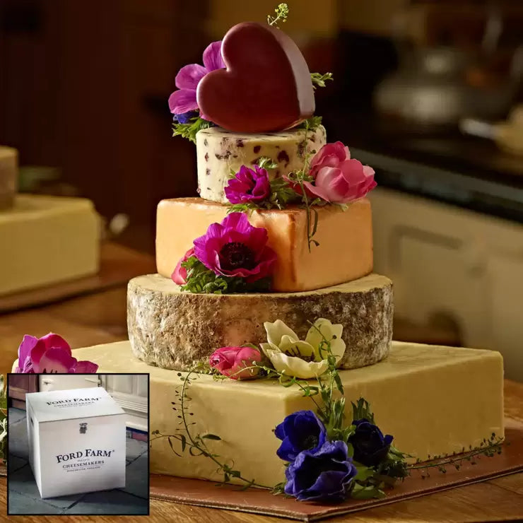 The Dorset 5-Tier Cheese Celebration Cake, 10kg (Serves 200 People)