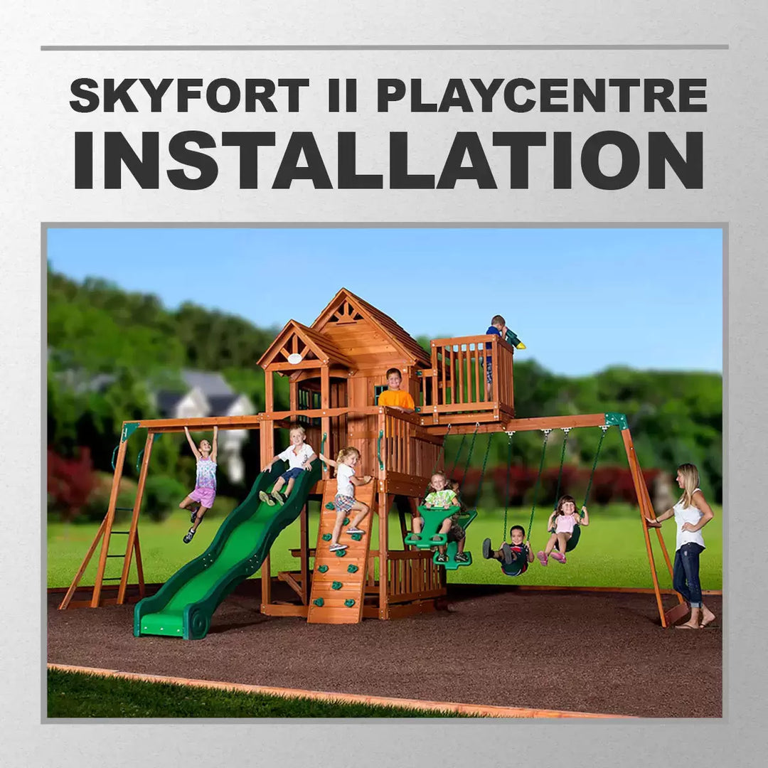 Installation Service for Backyard Discovery Skyfort 2 Playcentre
