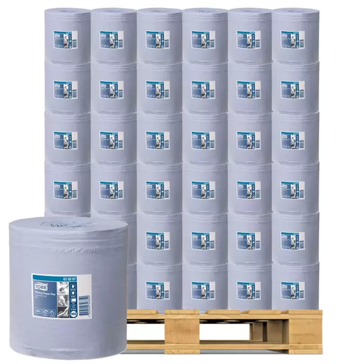 Tork Wiping Paper Plus Centrefeed in Blue, 6 x 157.5m Pallet Deal (30 Units)