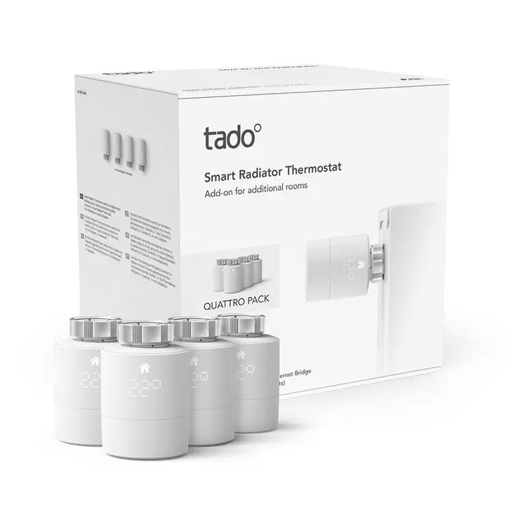 Tado° Whole Home Bundle - Wireless Starter Kit with 8 x Universal Smart Radiator Thermostats