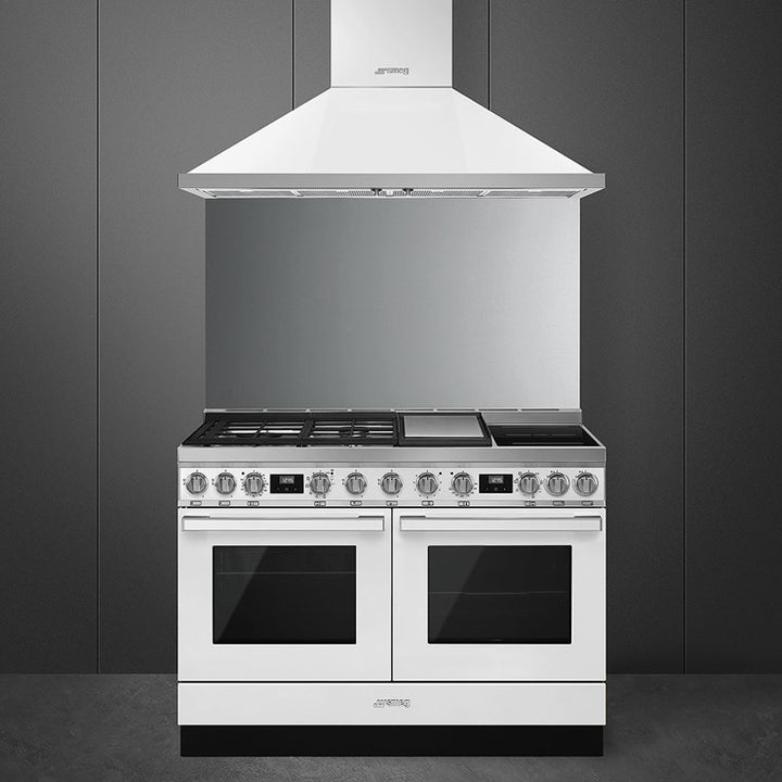 CPF120IGMPWH 120cm Portofino Dual Fuel Range Cooker White Flexible cooking with 2 large ovens