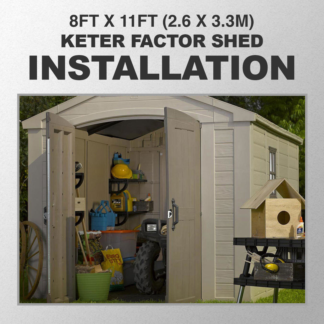 Premium Installation Service for Keter and Lifetime Shed Installation Service