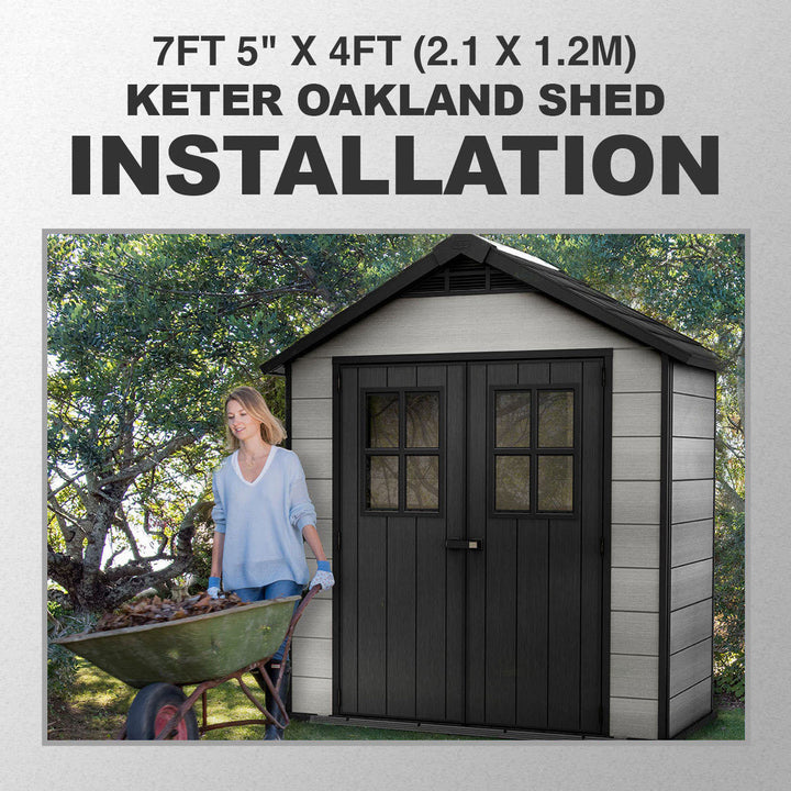 Premium Installation Service for Keter and Lifetime Shed Installation Service